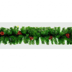 Premier Christmas Decorations 2.7M Berry and Cone Garland