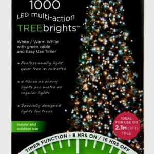 bright christmas tree lights