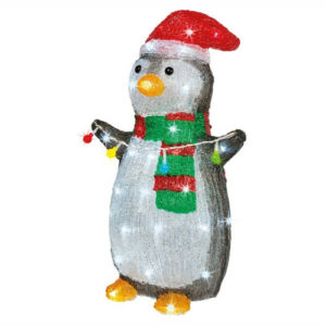 acrylic christmas penguin