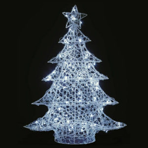 Premier 1m Lit Soft Acrylic Christmas Tree with 120 White LEDs