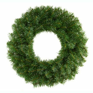 Premier Christmas Decoration Pine Round Hanging Door Wreath - 50cm - Green