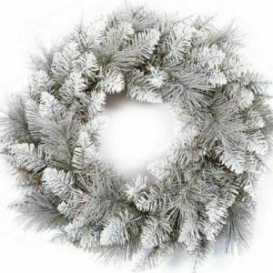 christmas wreath white